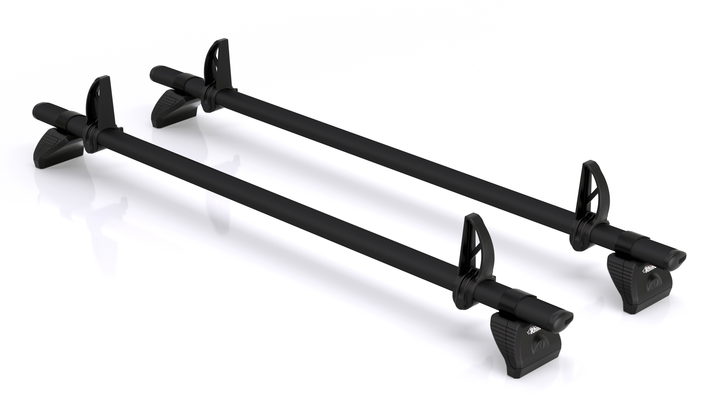 Rhino KammBar Black 2 Bar Van Roof Bar System - Ford Transit Custom 2023 On - TB2BA