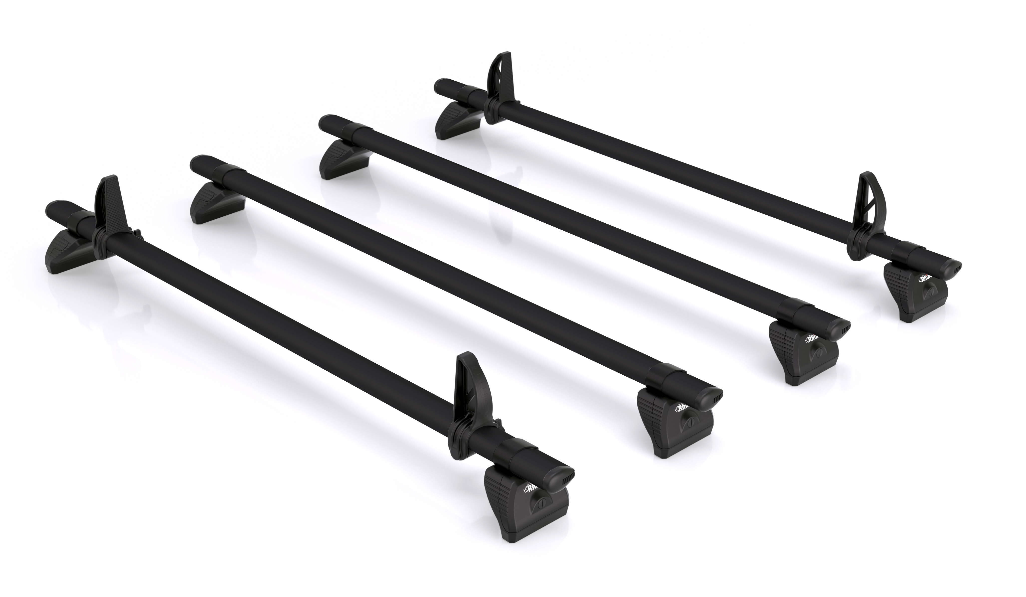 Rhino KammBar Black 4 Bar Van Roof Bar System - Renault Master 2025 On - QD4BA