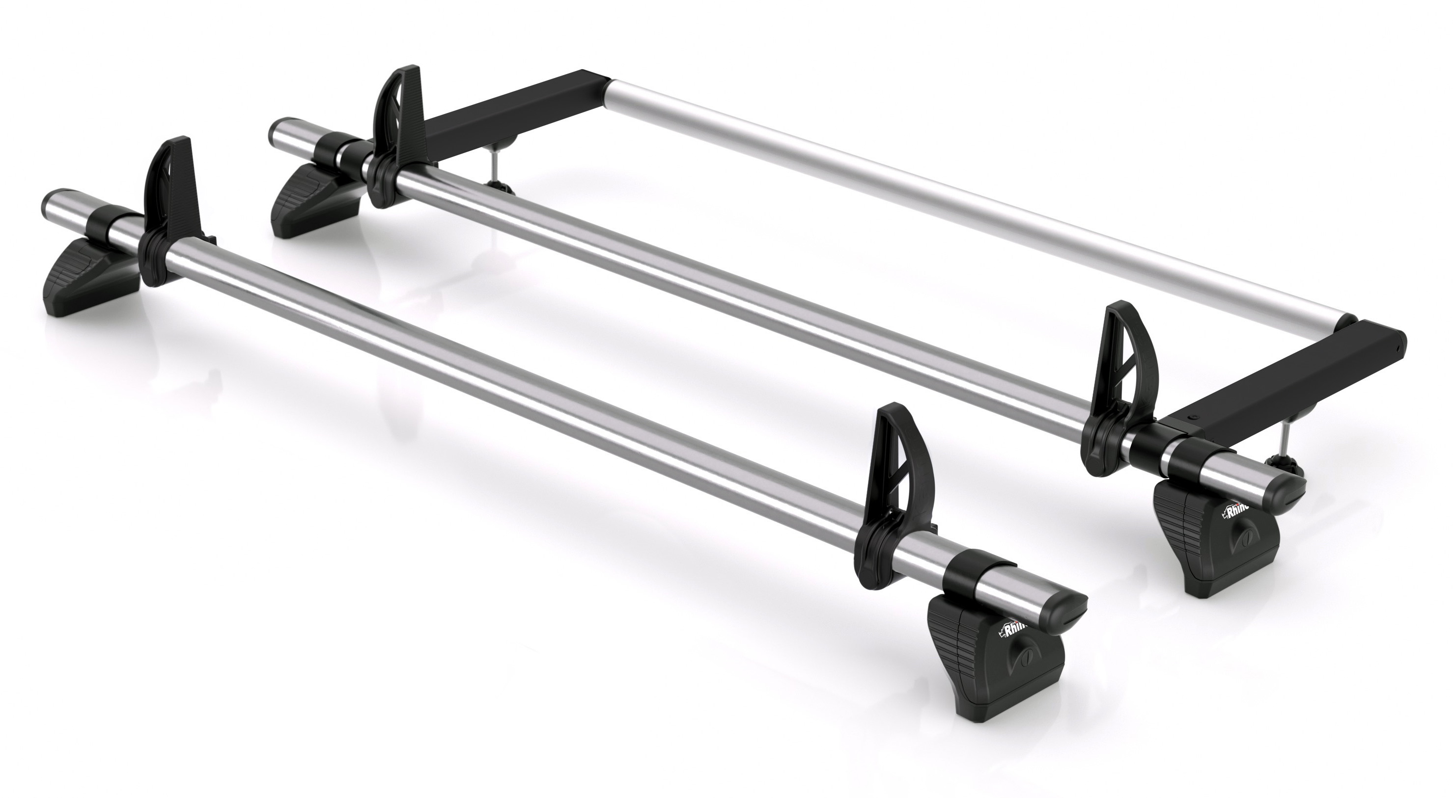 Rhino KammBar Fleet 2 Bar Van Roof Bar System With Roller - Ford Transit Custom SWB 2013-2023 - TB2FL + BR26