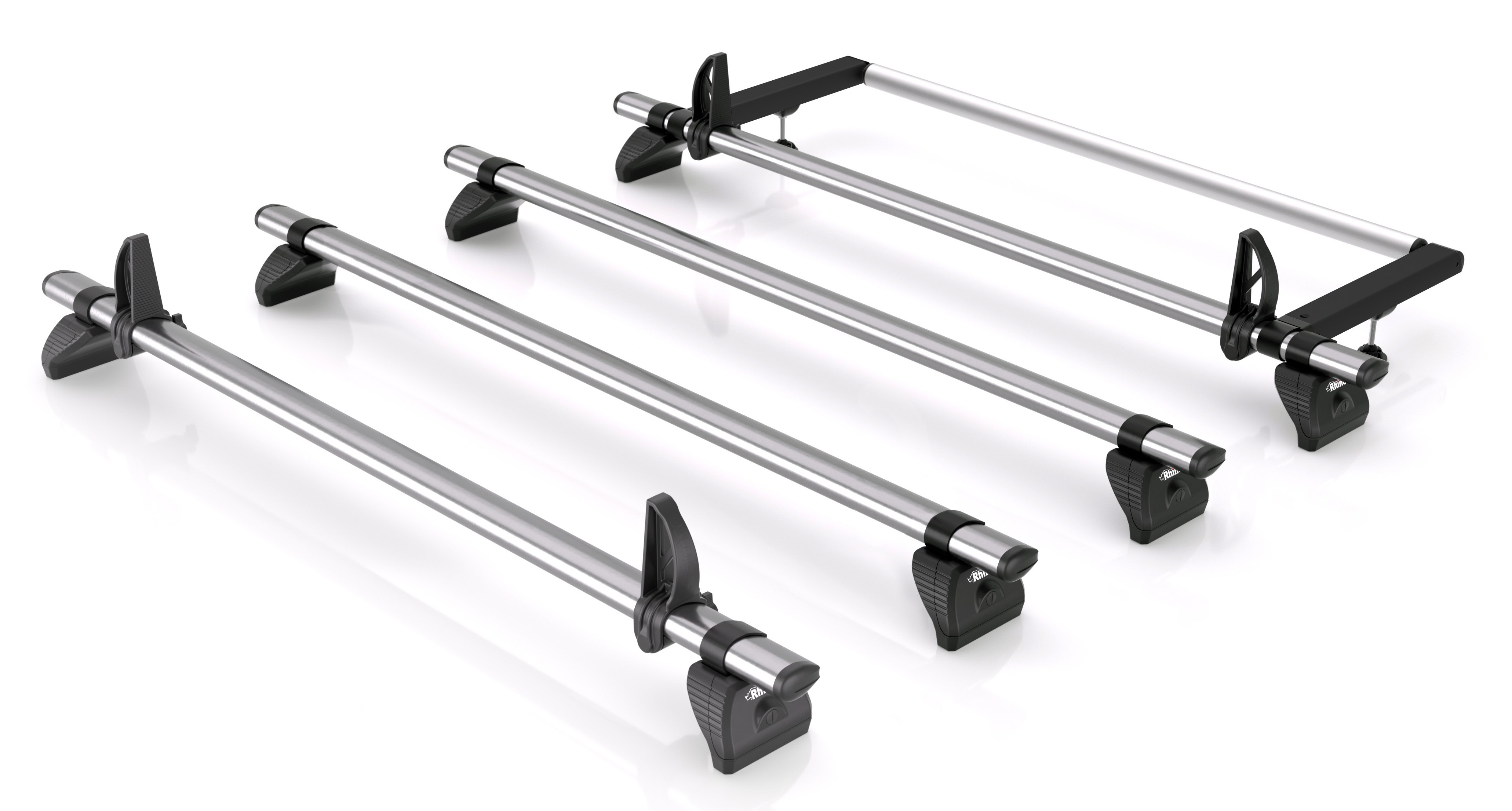 Rhino KammBar Fleet 4 Bar Van Roof Bar System With Roller - Ford Connect 2014-2024 SWB (L1) - TA4FL + BR23